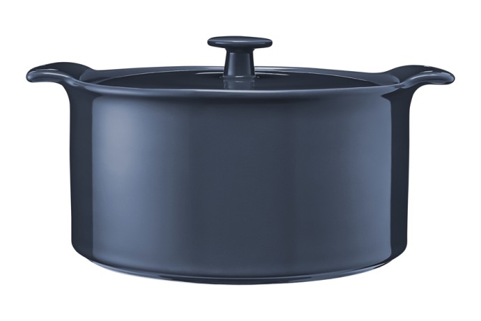 Кастрюля, 3 л, с крышкой, фарфор P, синяя, Indulgence, Maxwell & Williams