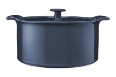 Кастрюля, 3 л, с крышкой, фарфор P, синяя, Indulgence, Maxwell &amp; Williams