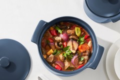 Кастрюля, 3 л, с крышкой, фарфор P, синяя, Indulgence, Maxwell &amp; Williams