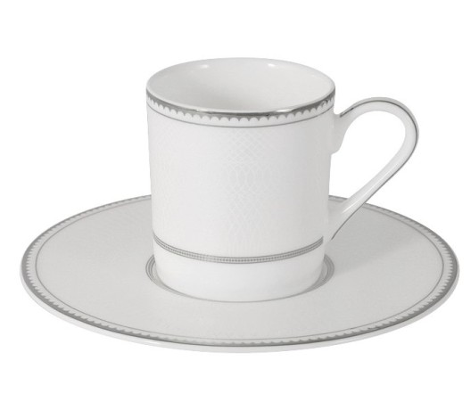 Кофейный набор Жемчуг, 6 чашек, 0,1 л. 6 блюдец, Emily