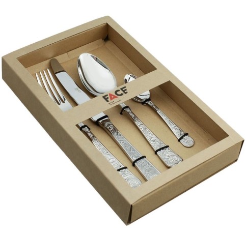 Набор столовых приборов, 4 шт.  KING GEORGE Face