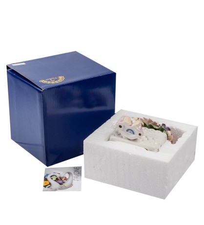 CMS-15/61 Муз. фигурка "Медвежонок с цветами" (Pavone)