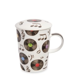 JK-313 Кружка "Музыкальные пластинки" (Pavone)