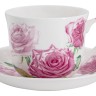 Чашка с блюдцем Розы, 0,48 л. Maxwell & Williams