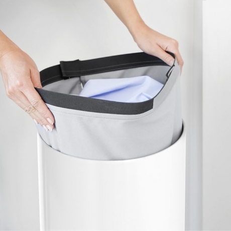 Бак для белья с пробковой крышкой (35 л), Белый Brabantia