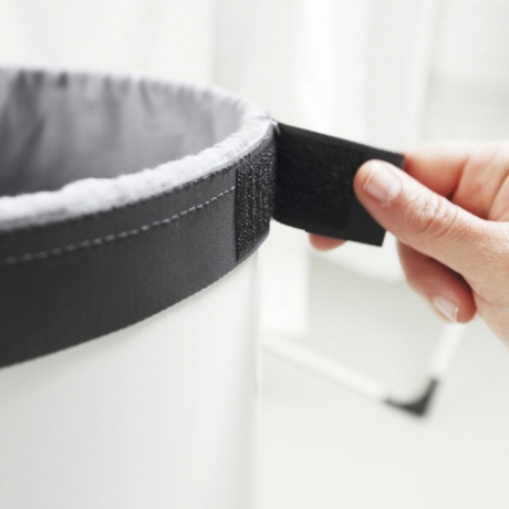 Бак для белья с пробковой крышкой (35 л), Белый Brabantia