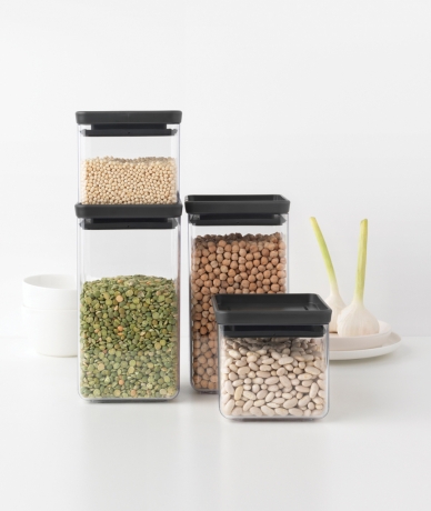 Прямоугольный контейнер (2,5 л), Темно-серый Brabantia