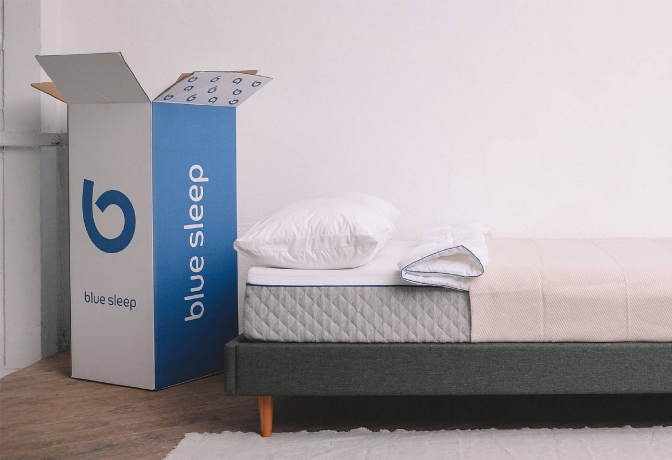 Матрас Blue Sleep Hybrid, коллекция "Блу слип Гибрид" 200*24*200, Ткань, Пеноматериал, Белый