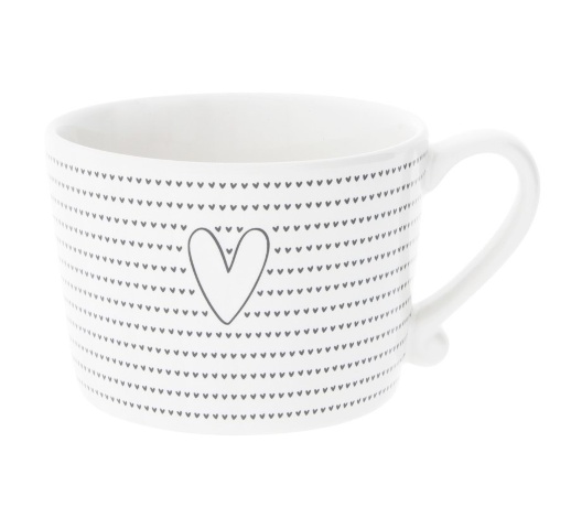 Кружка White Little Big Нearts Black Bastion Collections