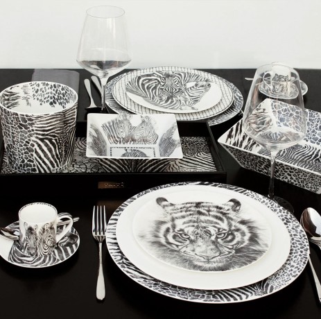 Салатник квадратный Zebra, 15,5х15,5 см. WILD SPIRIT Taitu