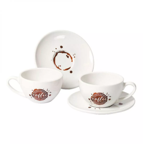 Кофейная пара для латте "Брызги кофе" Koenitz