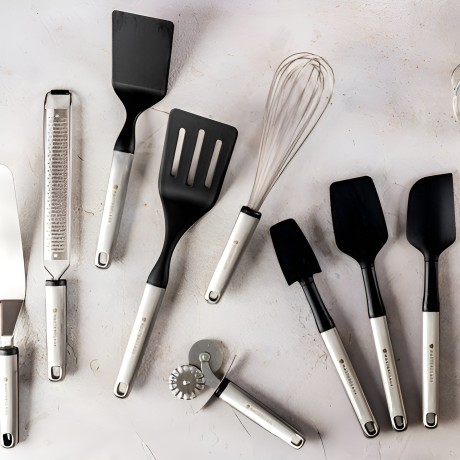 Лопатка короткая из нерж/стали Soft Grip MC, 30 см. GREY Kitchen Craft