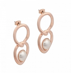 Серьги Pearl A2006PE-E01.1 BW/RG Fiore Luna