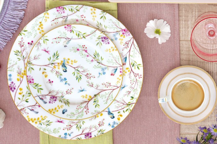 Тарелка закусочная Пение птиц, 19 см. Easy Life