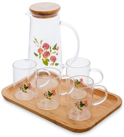 GS- 51 Набор для напитков "Розы" 1,1л/200мл