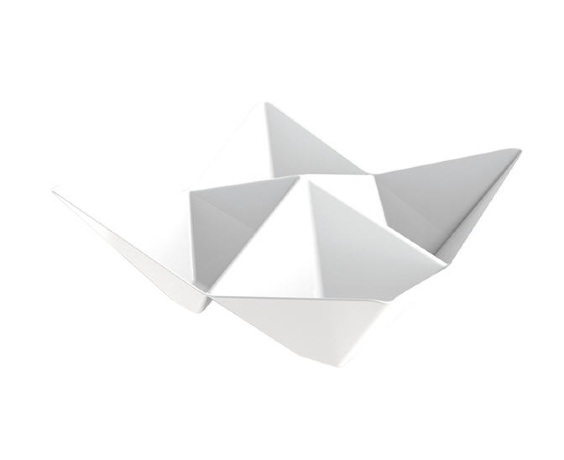 Набор из 25 тарелок для канапе, 10,3x10,3 см. белый, Origami Vuejo Valle