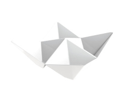 Набор из 25 тарелок для канапе, 10,3x10,3 см. белый, Origami Vuejo Valle