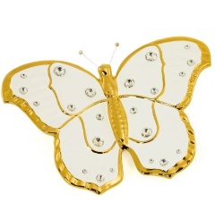 Статуэтка бабочка, 33х25х8 см. GIARDINO, керамика, swarovski
