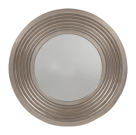 Зеркало большое круглое серебряное диаметр 102 см Jadore