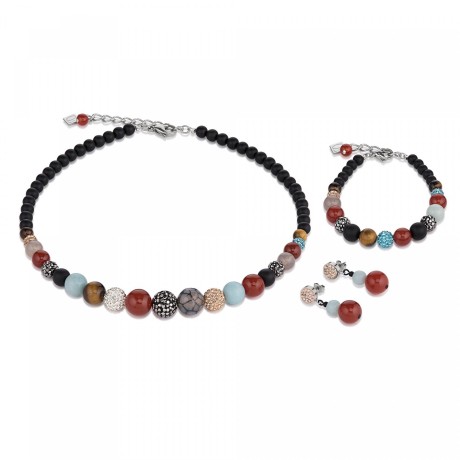 Серьги Multicolor Gemstone *4888/21-1561 Coeur de Lion