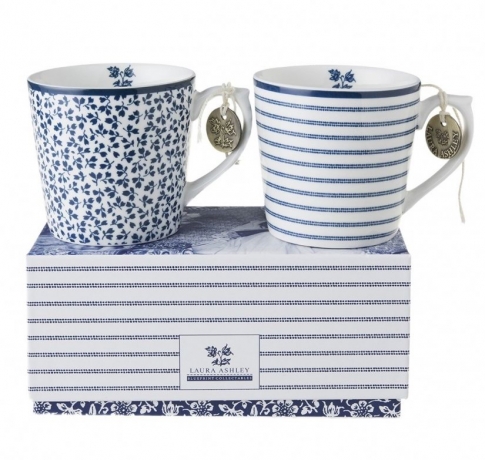 Набор из 2 кружек, 240 мл. Candy Stripe и Floris Laura Ashley