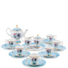 JK-132 Чайный сервиз 22 пр. на 6 перс. "Цветок Неаполя" (Fiore Napoli Pavone)