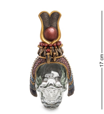 WS-1030 Флакон "Египетский головной убор на стеклянном черепе"