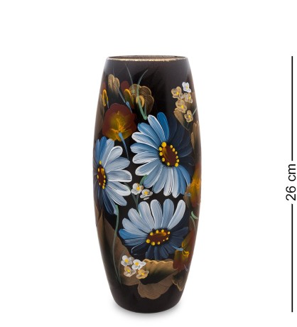 VZ-591 Ваза стеклянная "Жостово" h-260