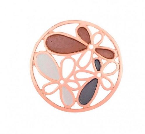 Брошь Цветы FAN-06506 BW/RG Shadore