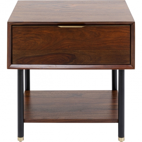Тумба прикроватная Ravello, коллекция "Равелло" 50*40*50, Палисандр, МДФ, Сталь, Коричневый