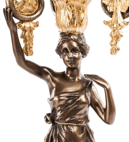 WS-690/ 2 Канделябр в древнеримском стиле "Девушка"