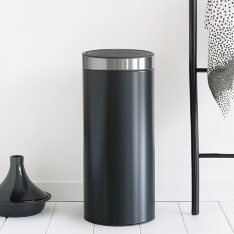 Мусорный бак Touch Bin New (30 л), Черный матовый Brabantia