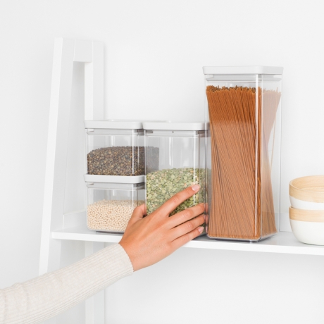 Прямоугольный контейнер (0,7 л), Светло-серый Brabantia