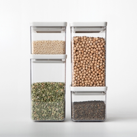 Прямоугольный контейнер (0,7 л), Светло-серый Brabantia