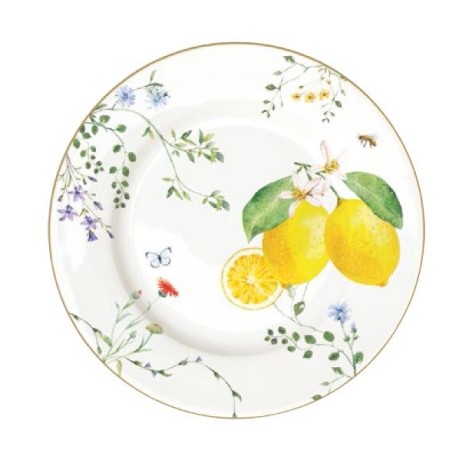 Тарелка закусочная Цветы и лимоны, 19 см. Easy Life