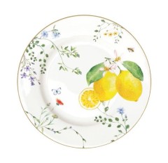 Тарелка закусочная Цветы и лимоны, 19 см. Easy Life