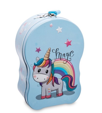 BX- 33 Металлическая копилка "Единорог"