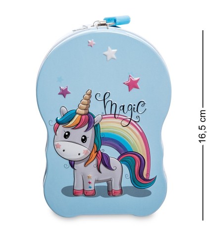 BX- 33 Металлическая копилка "Единорог"