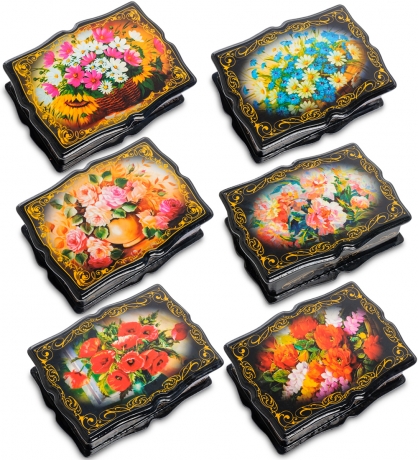 ШК-13/ 3-A Шкатулка в технике декупаж (ажур 13х18х5)