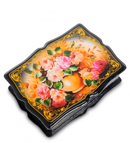 ШК-13/ 3-A Шкатулка в технике декупаж (ажур 13х18х5)