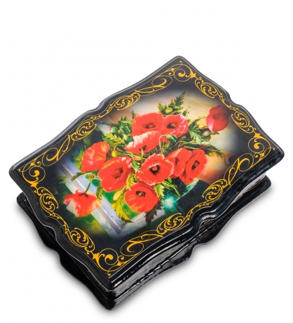 ШК-13/ 3-A Шкатулка в технике декупаж (ажур 13х18х5)