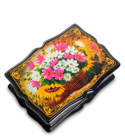 ШК-13/ 3-A Шкатулка в технике декупаж (ажур 13х18х5)