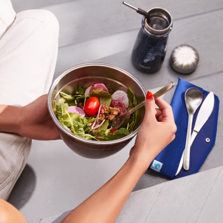 Набор для салата ONYX (салатница 1,9 л. контейнер для приправ 60 мл. съемный поддон) Kitchen Craft