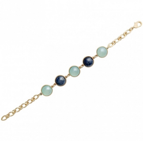 Классический браслет Pearl B.S.Agate-Sodalite C1362.21.22 BL/G Possebon