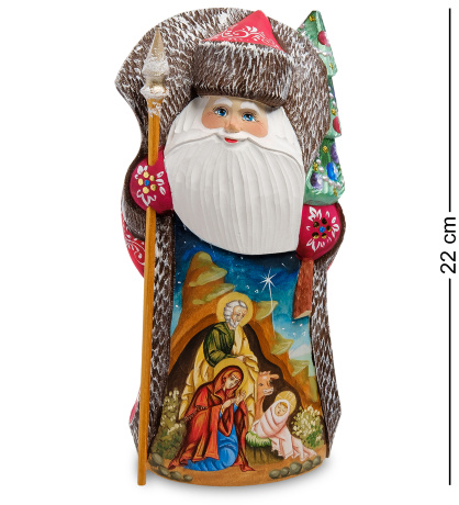 РД- 69 Фигурка Дед Мороз (Резной) 22см