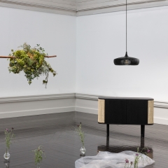 Плафон, Ø 43x24 см. Clava Dine - Wood Black Oak Umage