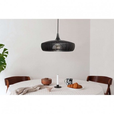 Плафон, Ø 43x24 см. Clava Dine - Wood Black Oak Umage