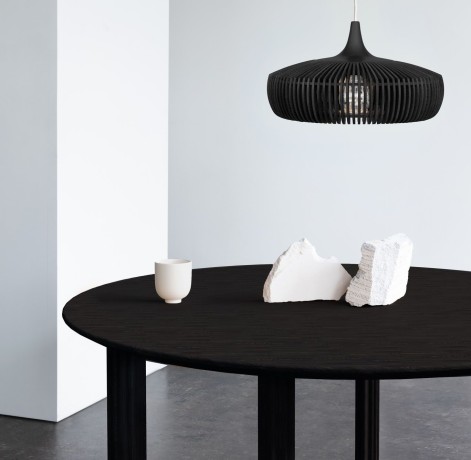 Плафон, Ø 43x24 см. Clava Dine - Wood Black Oak Umage