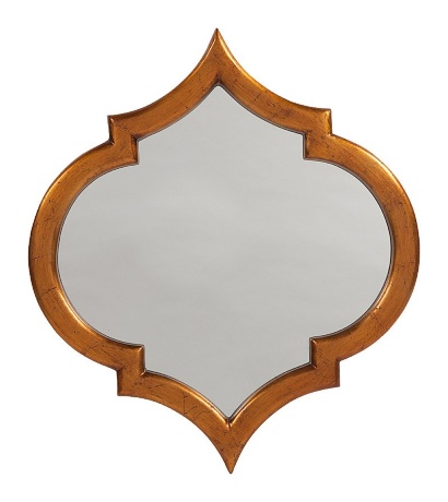 Зеркало настенное в золотой раме Marinni