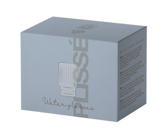 Набор стаканов для воды Modern Classic, прозрачный, 0,32 л, 2 шт. Pozzi Milano 1876
